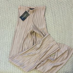 NWT PRETTY LITTLE THING STONE WIDE LEG TROUSERS